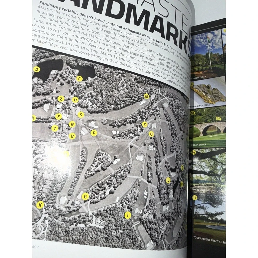 Masters 2011 Official Tournament Program Augusta National Golf Journal